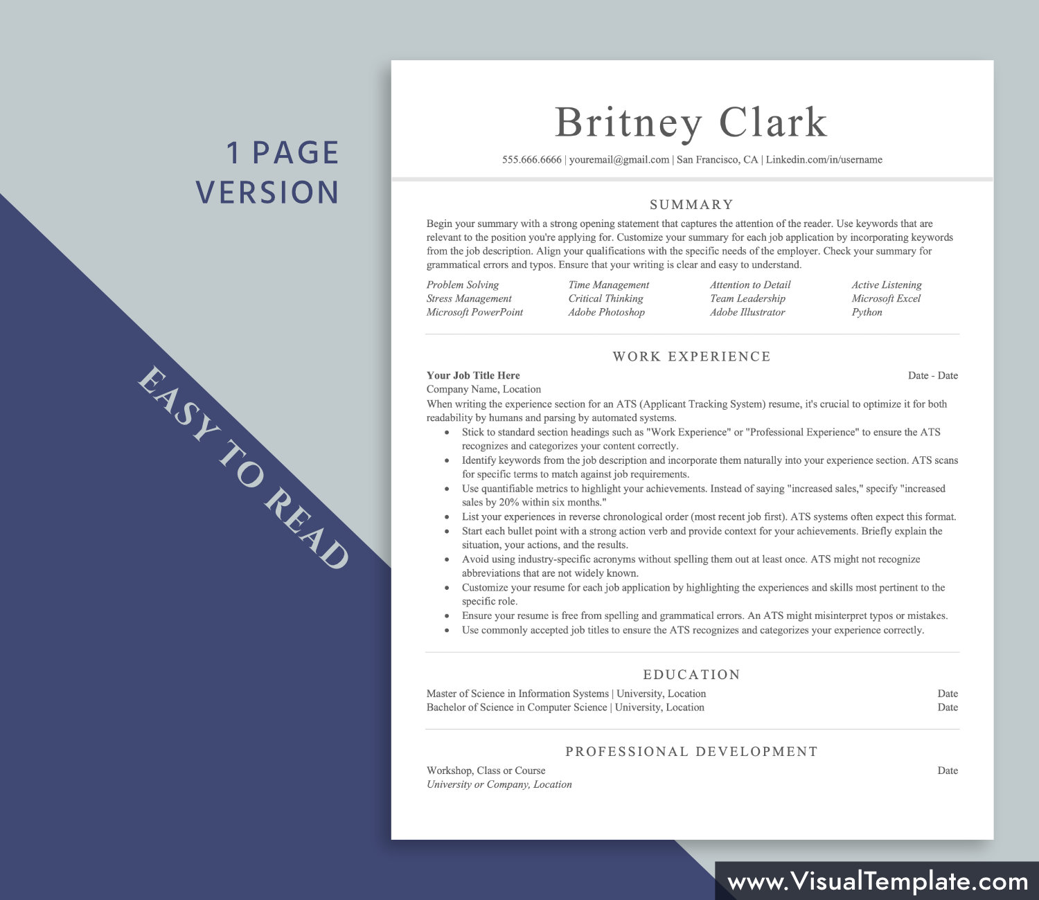 visualtemplate.com-ATS Resume Template