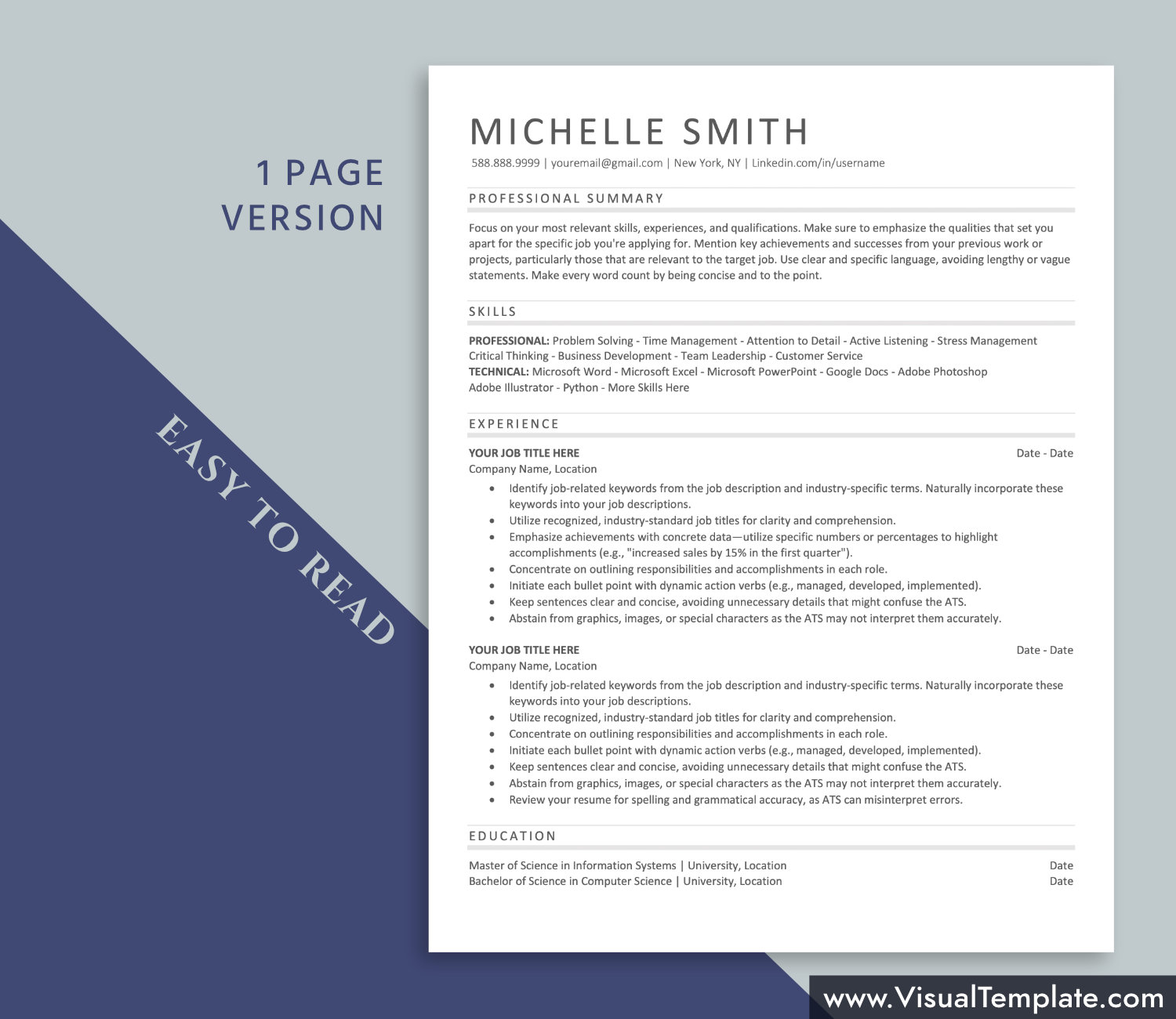 visualtemplate.com-ATS Resume Template