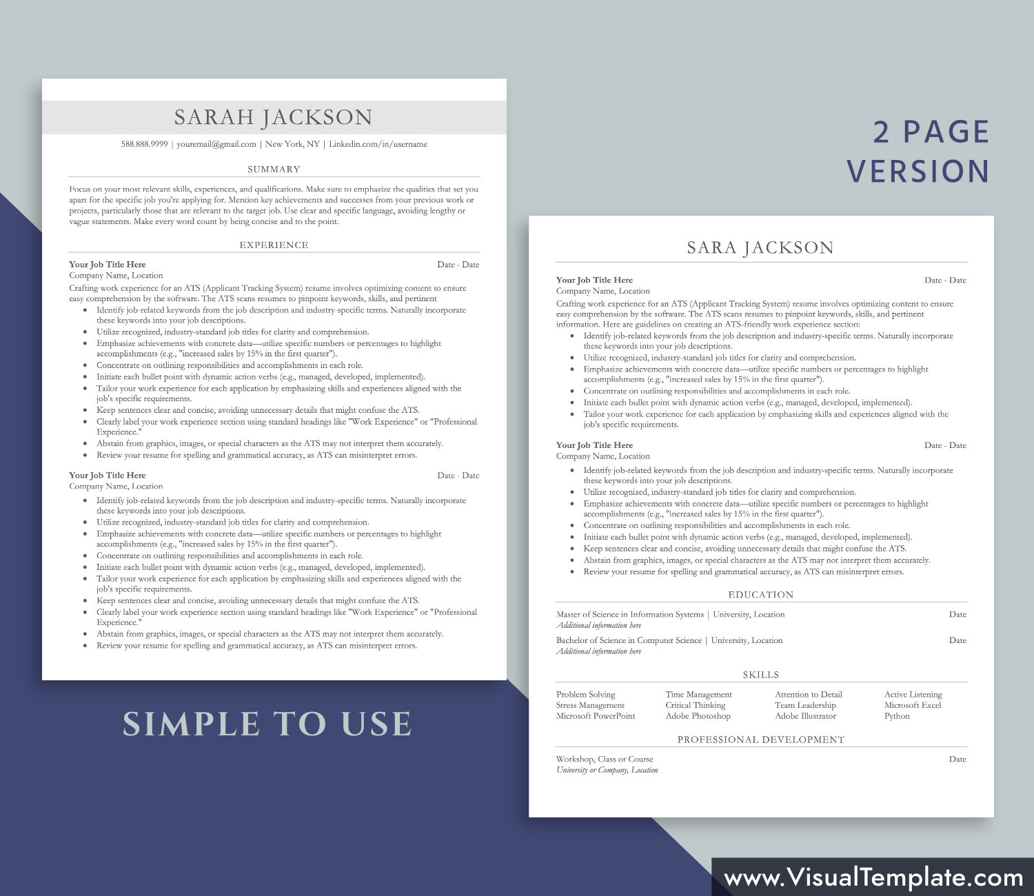 visualtemplate.com-ATS Resume Template