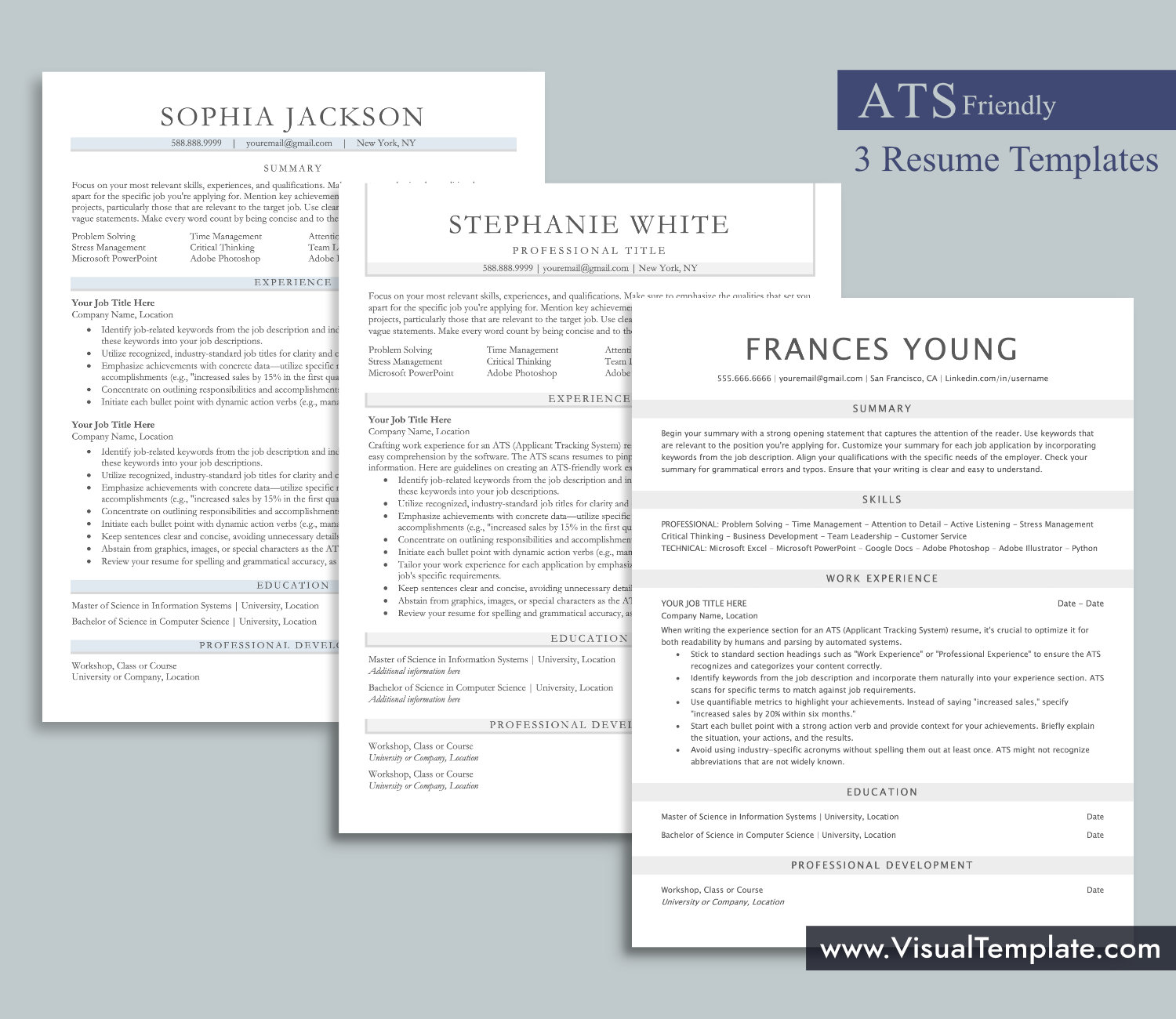 visualtemplate.com-ATS Resume Template