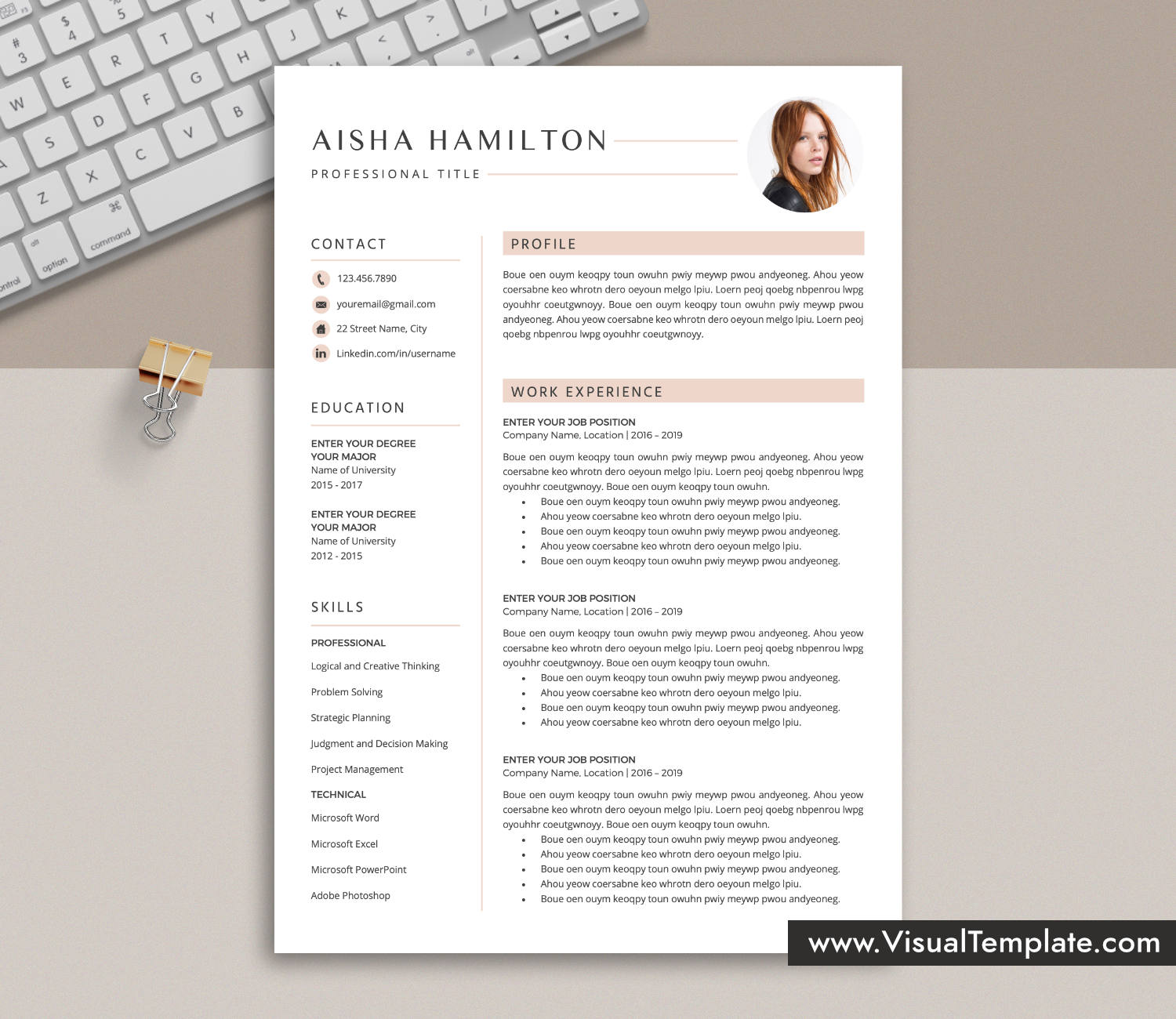 Resume Template for Microsoft Word
