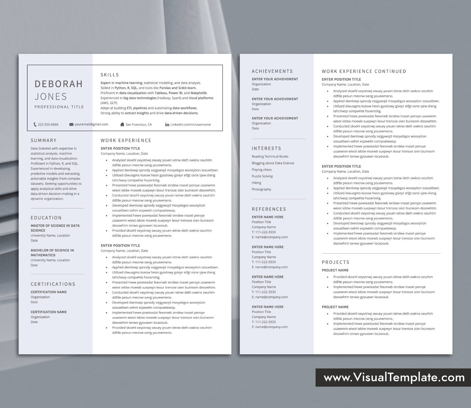Skills-First Resume Template for Microsoft Word