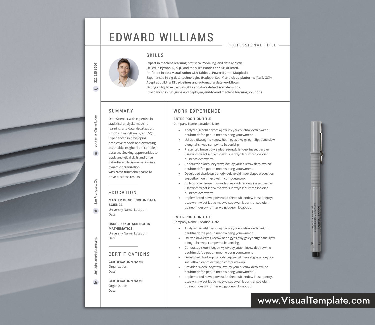 Skills-First Resume Template for Microsoft Word