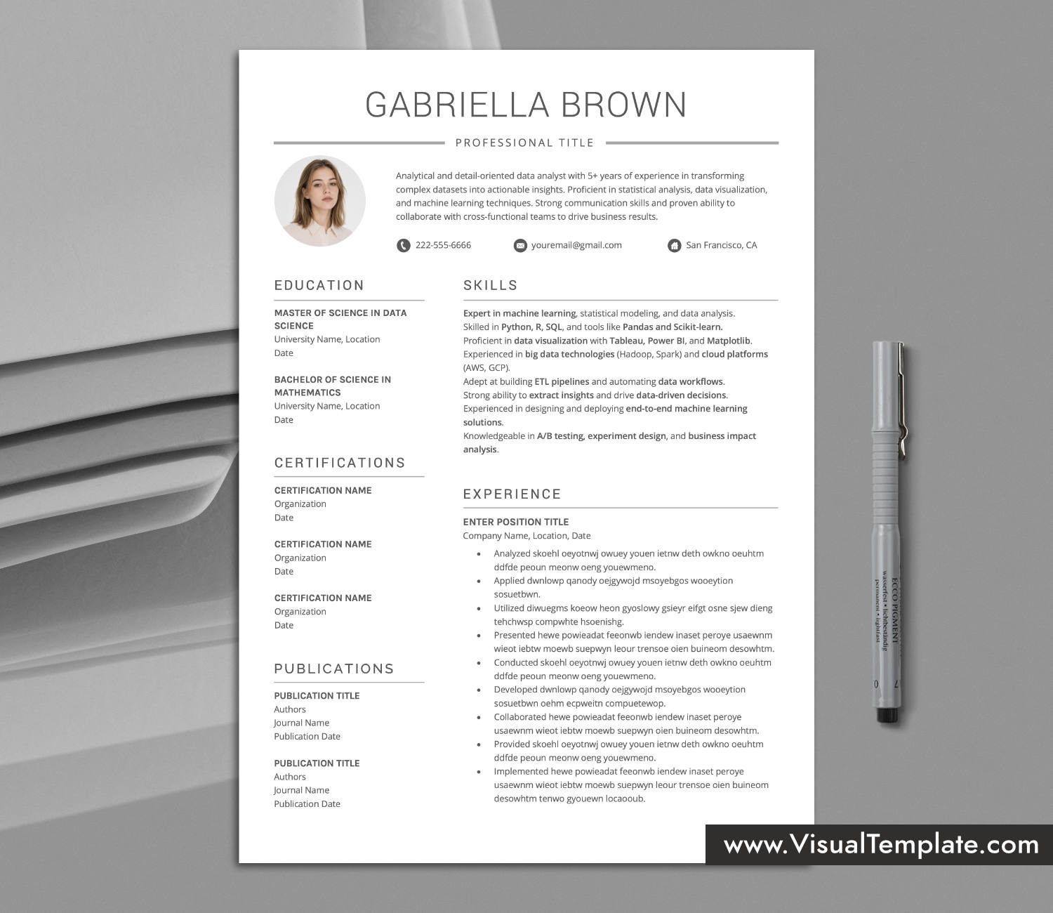 Skills-First Resume Template for Microsoft Word