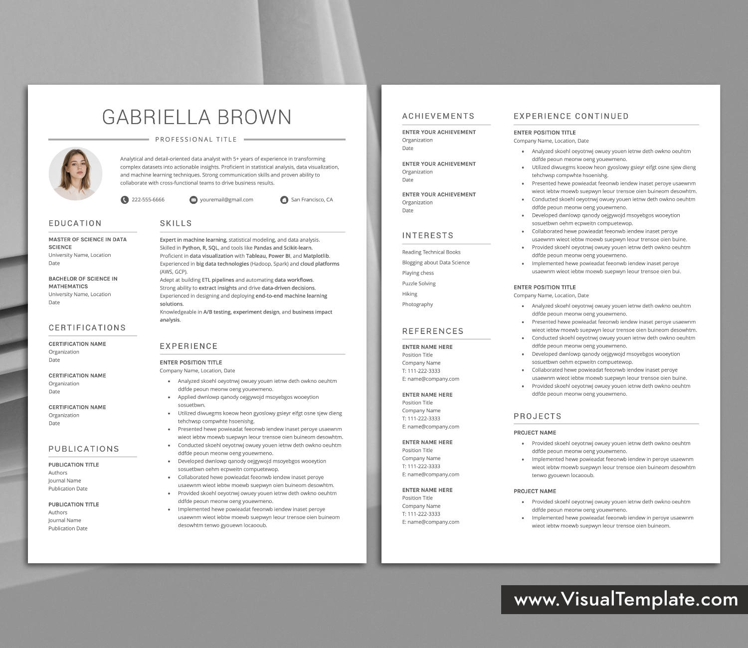 Skills-First Resume Template for Microsoft Word