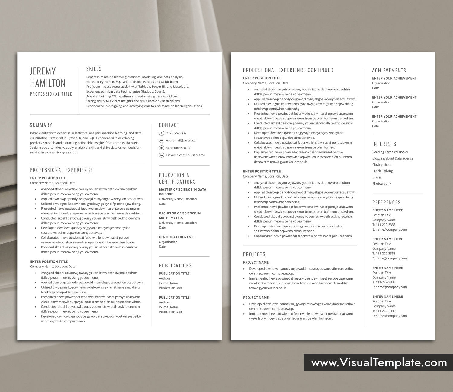 Skills-First Resume Template for Microsoft Word