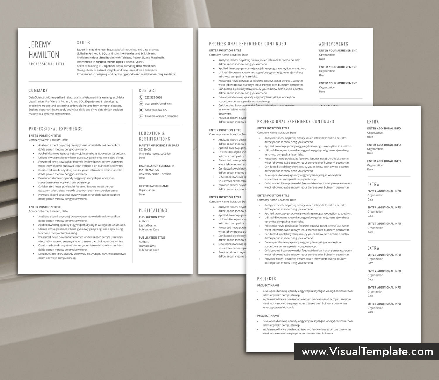 Skills-First Resume Template for Microsoft Word