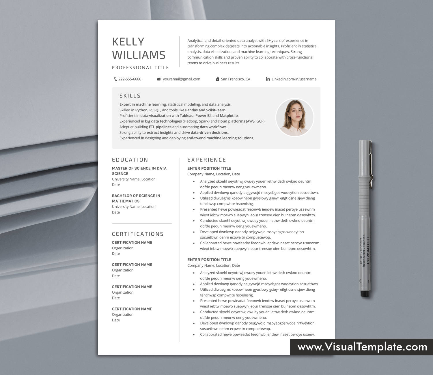 Skills-First Resume Template for Microsoft Word