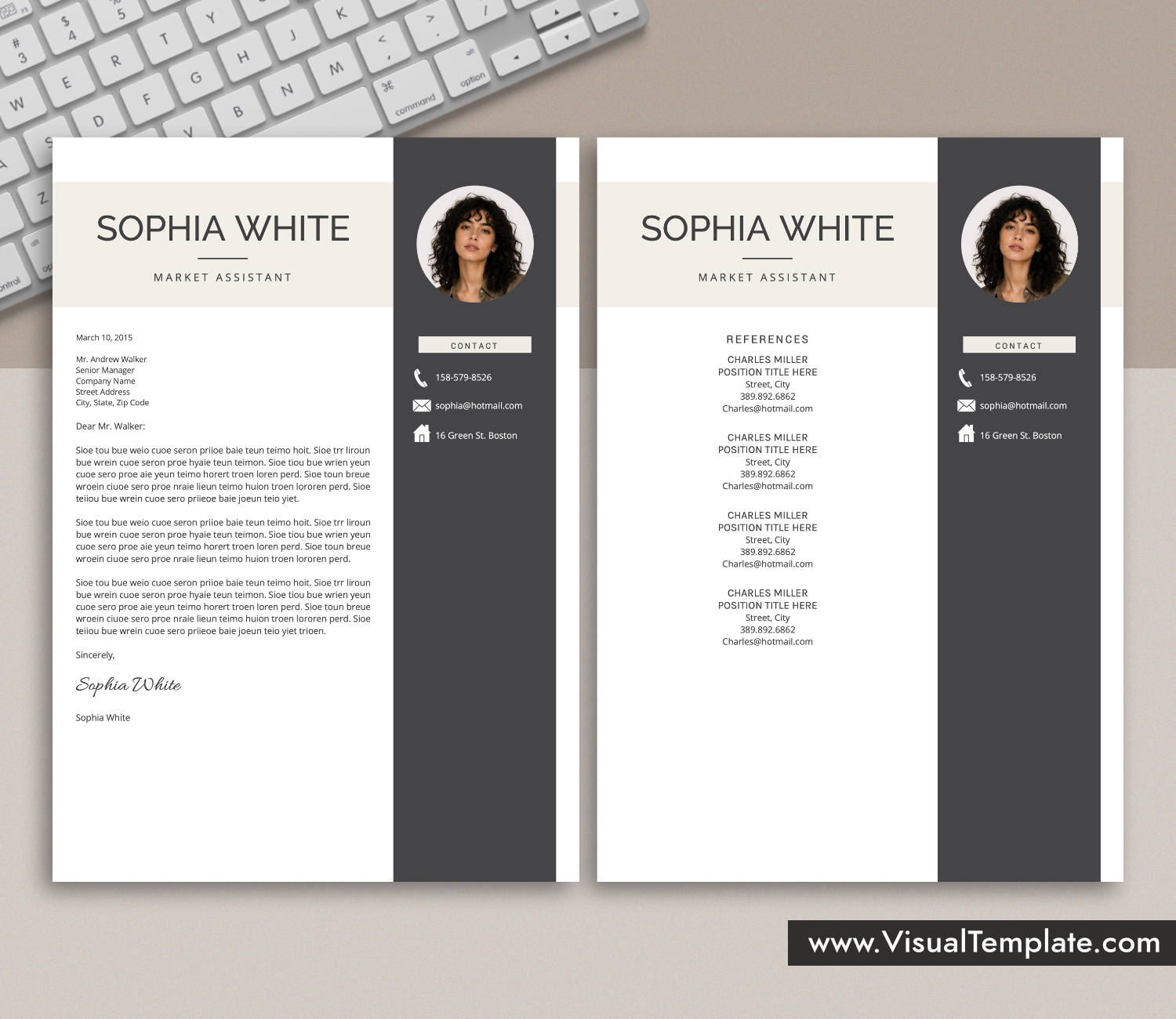 www.VisualTemplate.com-Resume Template for Microsoft Word