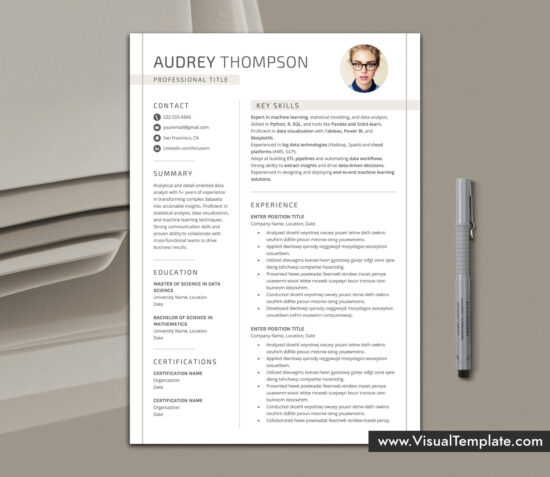 Bring attention to your skills using this clean and professional resume template