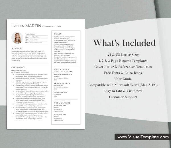 Bring attention to your skills using this clean and professional resume template