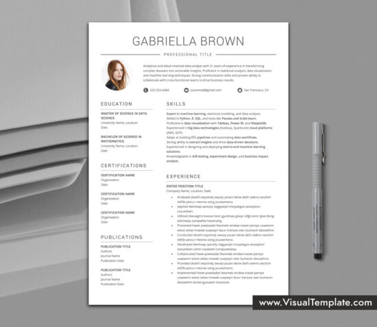Bring attention to your skills using this clean and professional resume template