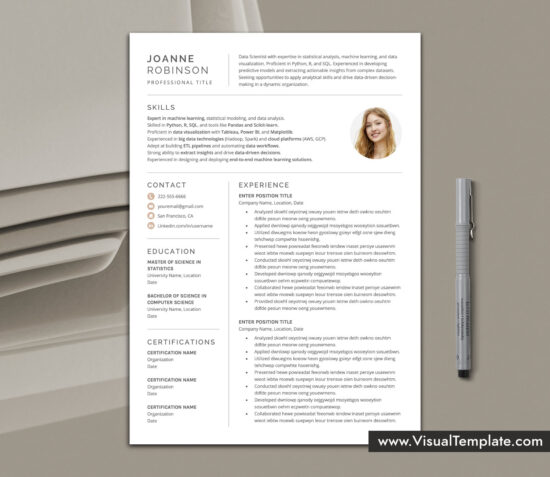 Bring attention to your skills using this clean and professional resume template