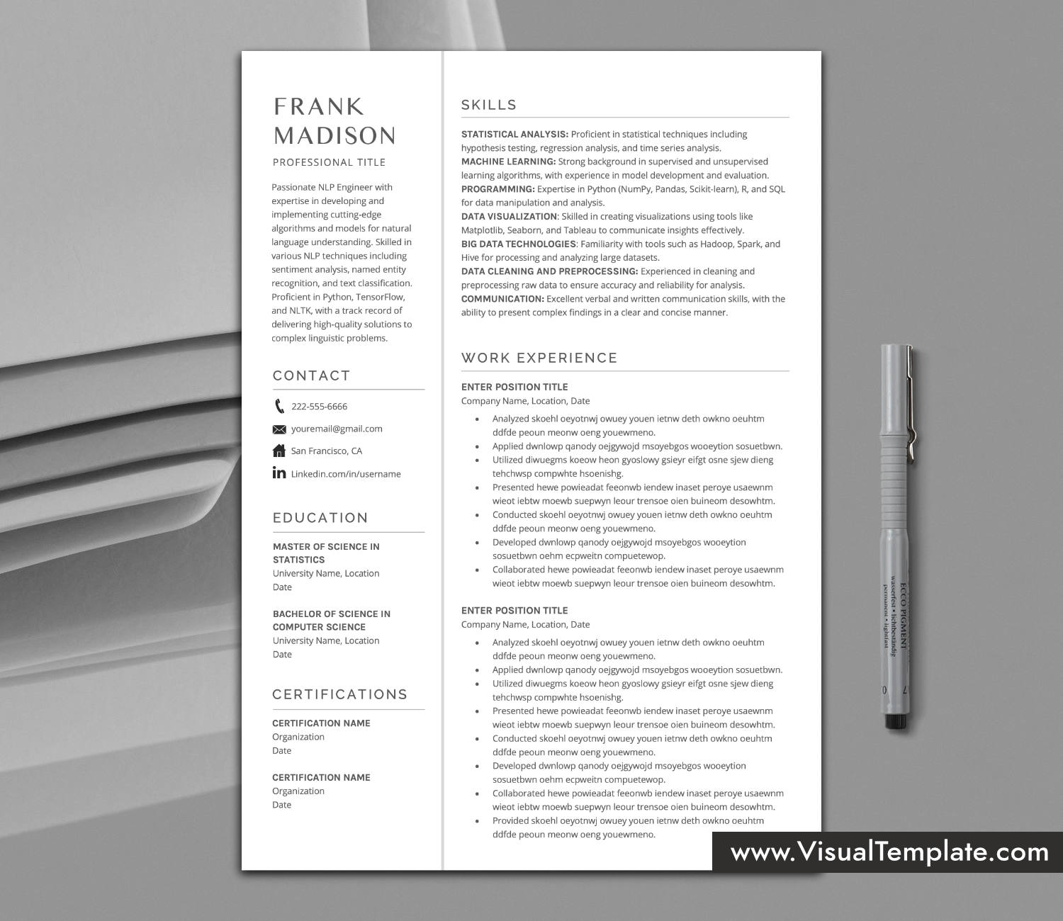 skill-first resume